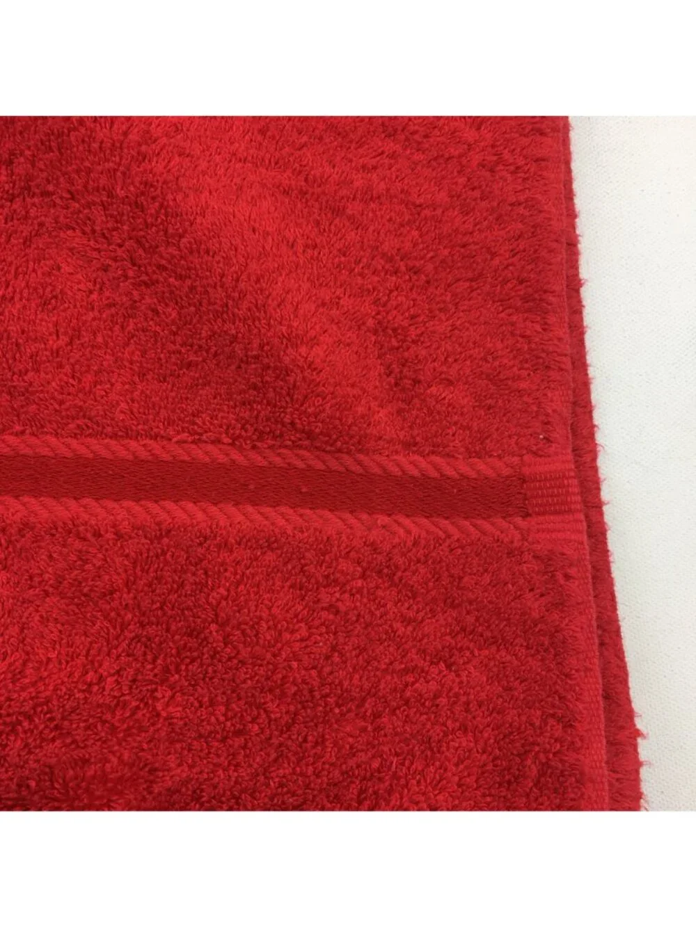 Utica Red Bath Towel 100% Combed Cotton 48